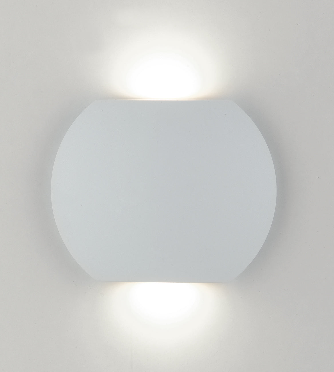 Applique per esterno in alluminio goffrato bianco ultrasottile led integrato con regolazione luce 3000-4000°k 2x3W 520 lumen collezione MIURA Applique per esterno in alluminio goffrato bianco ultrasottile led integrato con regolazione luce 3000-4000°k 2x3W 520 lumen collezione MIURA